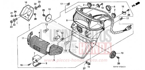 FEUX COMBINES ARRIERE SJ50R de 1994